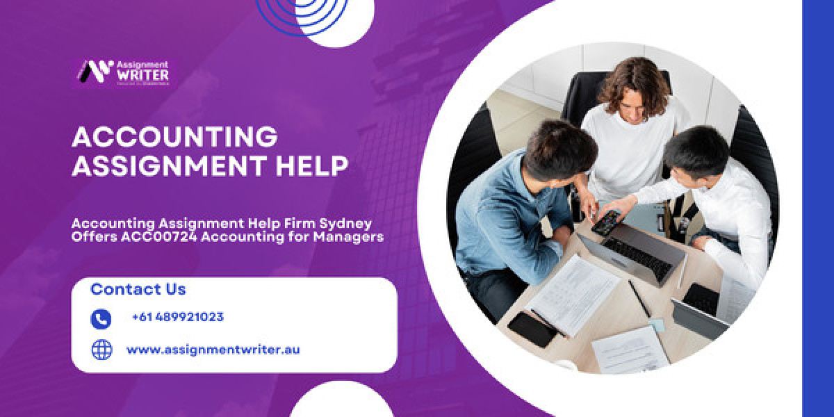 Accounting Assignment Help Firm Sydney Offers ACC00724 Accounting for Managers