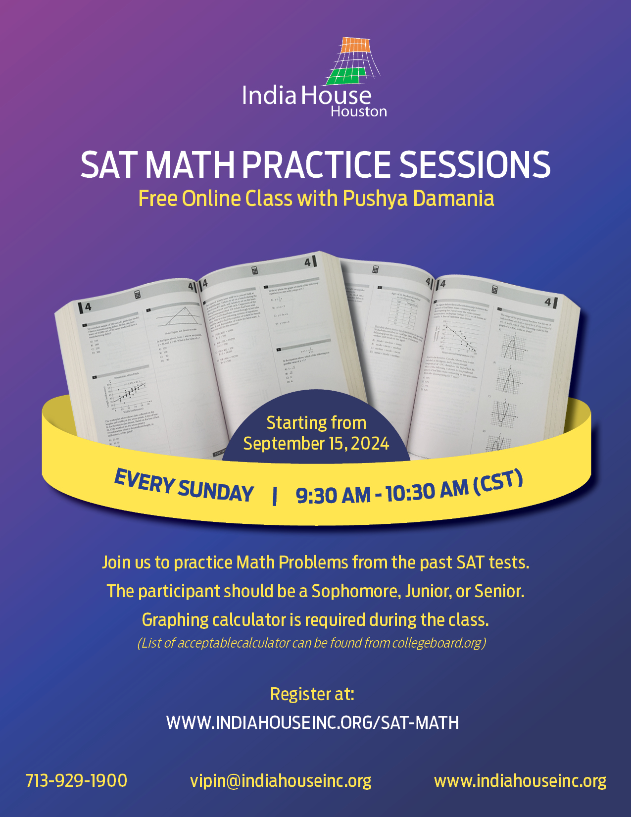 Get Free SAT Classes Online - India House Houston