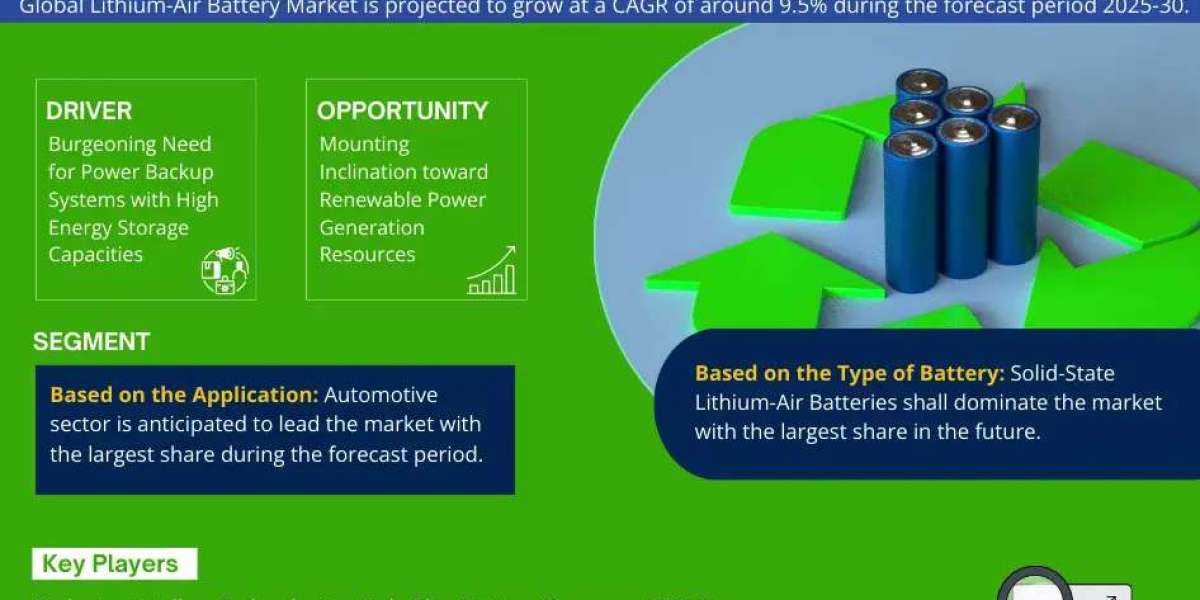 Lithium-Air Battery Market Size, Growth, Share and Competitive Landscape - 2030