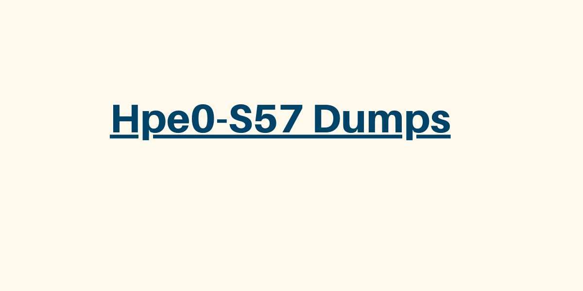 Unlock Your Potential with Hpe0-S57 Dumps from DumpsArena