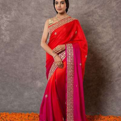 Shaded Gotapatti Work Saree Profile Picture