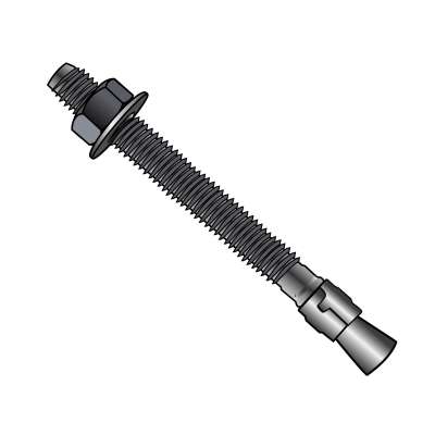 Wedge Anchor 1/2" x 10" Zinc Plated A307 Profile Picture