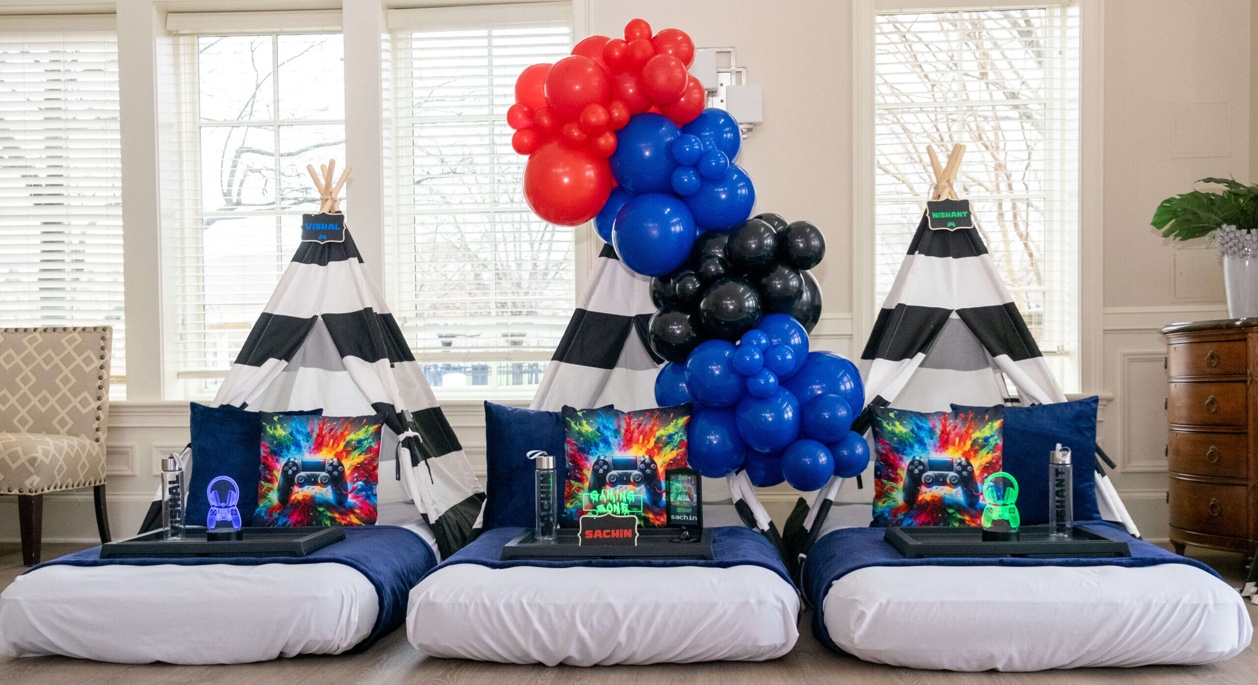 Luxury Fun Slumber Teepee Party Rental in Virginia, MD & DC Area