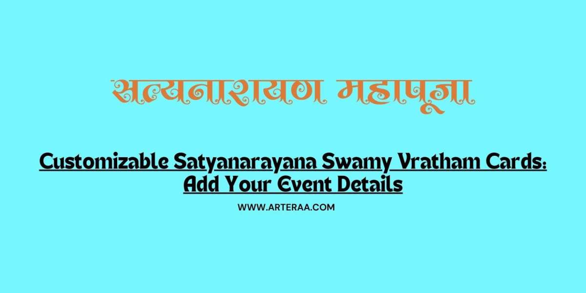 Customizable Satyanarayana Swamy Vratham Cards: Add Your Event Details