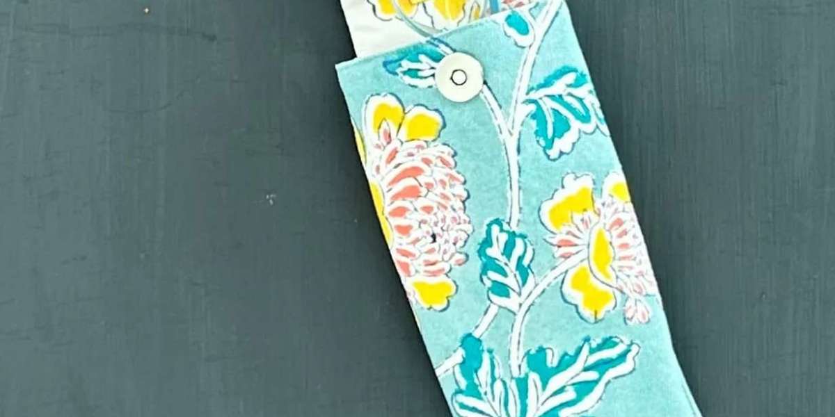 Cotton Eye Glass Cases with Handcrafted Block Prints